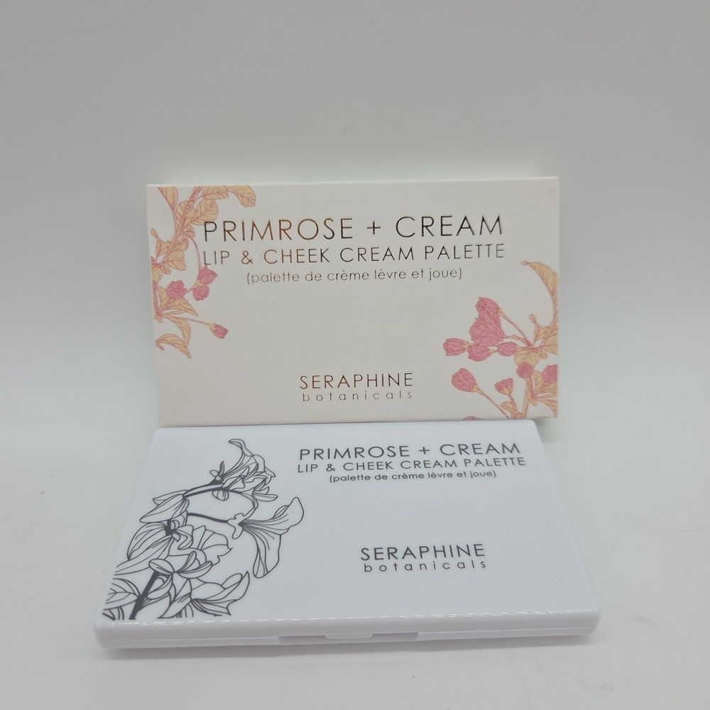 Seraphine Botanicals Primrose + Cream Lip & Cheek Cream Palette FULL SIZE 0.42oz